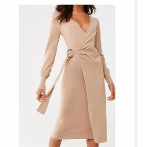 Forever 21 Long Sleeve Sweater Wrap Dress - Size M